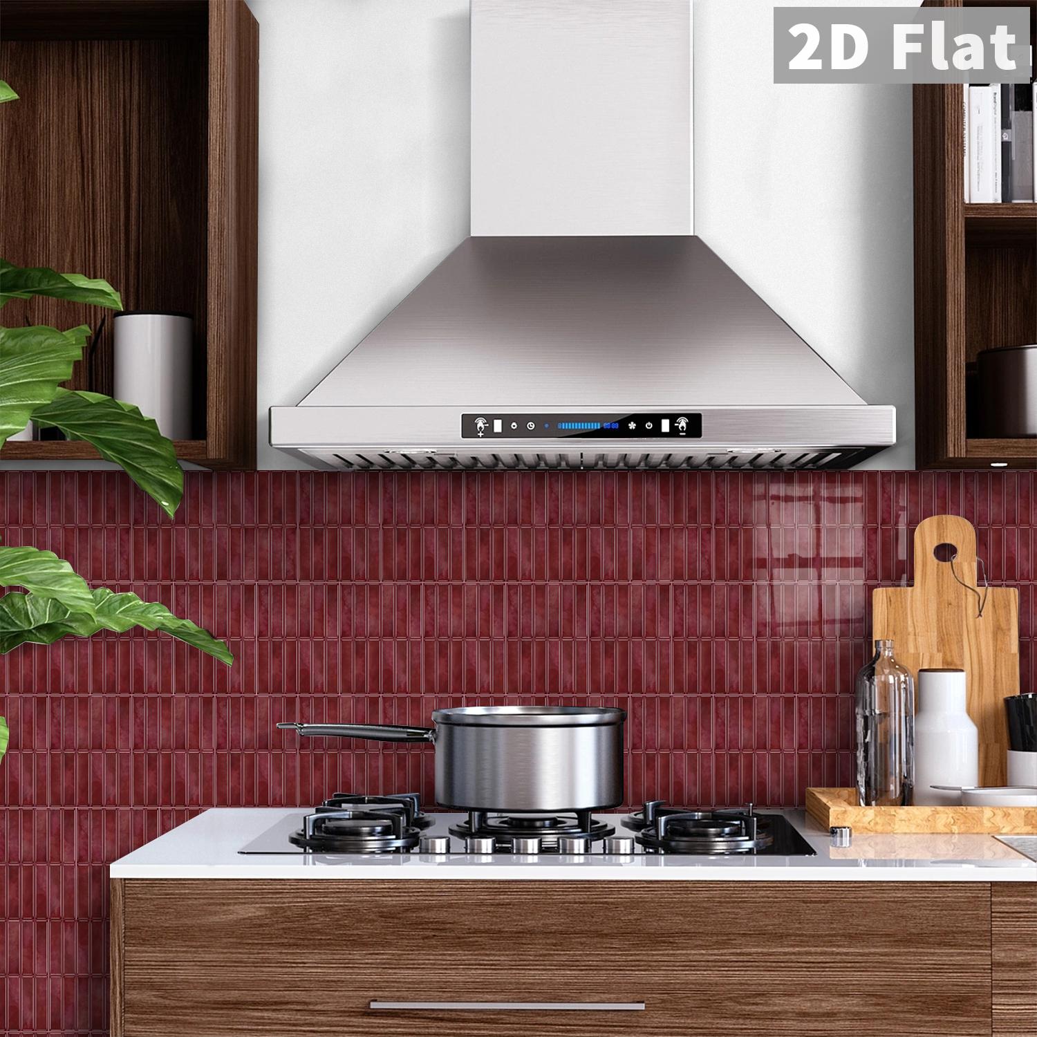 Home Bathroom Tiles Design - สติกเกอร์ติดผนังกระเบื้องแบบมีกาวในตัว 14 ชิ้น ดีไซน์ลายคลาสสิก เหมาะสำหรับห้องครัว ห้องน้ำ