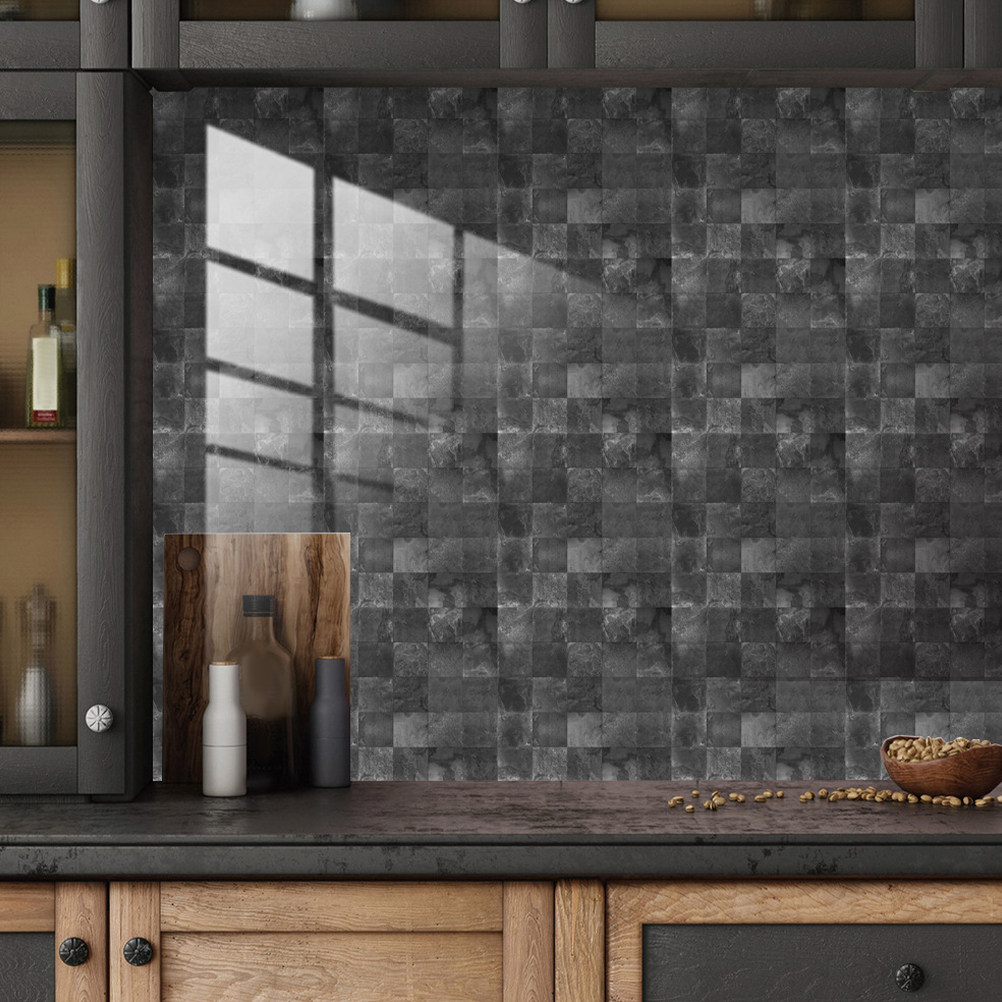 Home Bathroom Tiles Design - สติ๊กเกอร์ติดผนังลายกระเบื้องกันน้ำแบบมีกาวในตัว 10 ชิ้น สำหรับห้องครัว ห้องน้ำ ตกแต่งบ้าน
