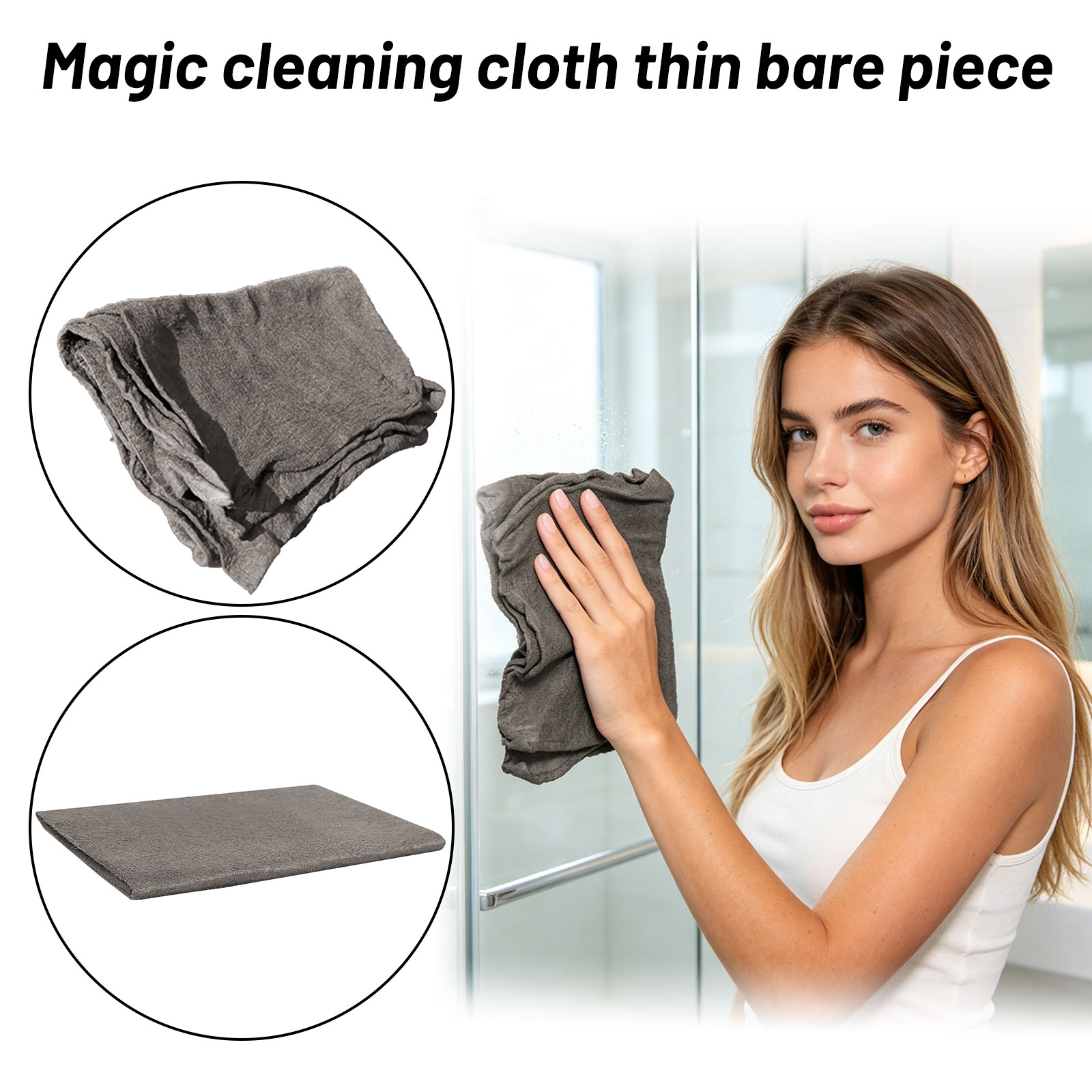 Home One Bathroom Accessories - ผ้าทำความสะอาดอเนกประสงค์แบบพกพา สำหรับเช็ดทำความสะอาดบ้าน ครัว กระจก ขจัดคราบน้ำมัน อุปกรณ์เสริมในห้องน้ำ