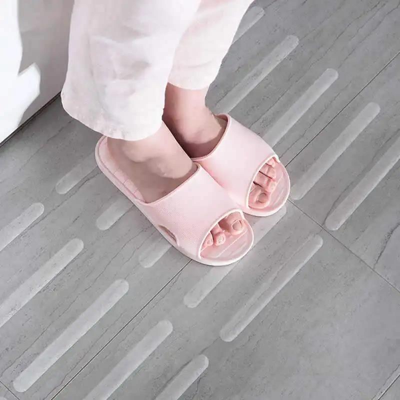 Home Bathroom Floor Tiles - แถบกันลื่นในห้องน้ำแบบติดเองได้ โปร่งใส กันน้ำ สติ๊กเกอร์เทปสำหรับบ้านและห้องครัว BHL1305-FRO