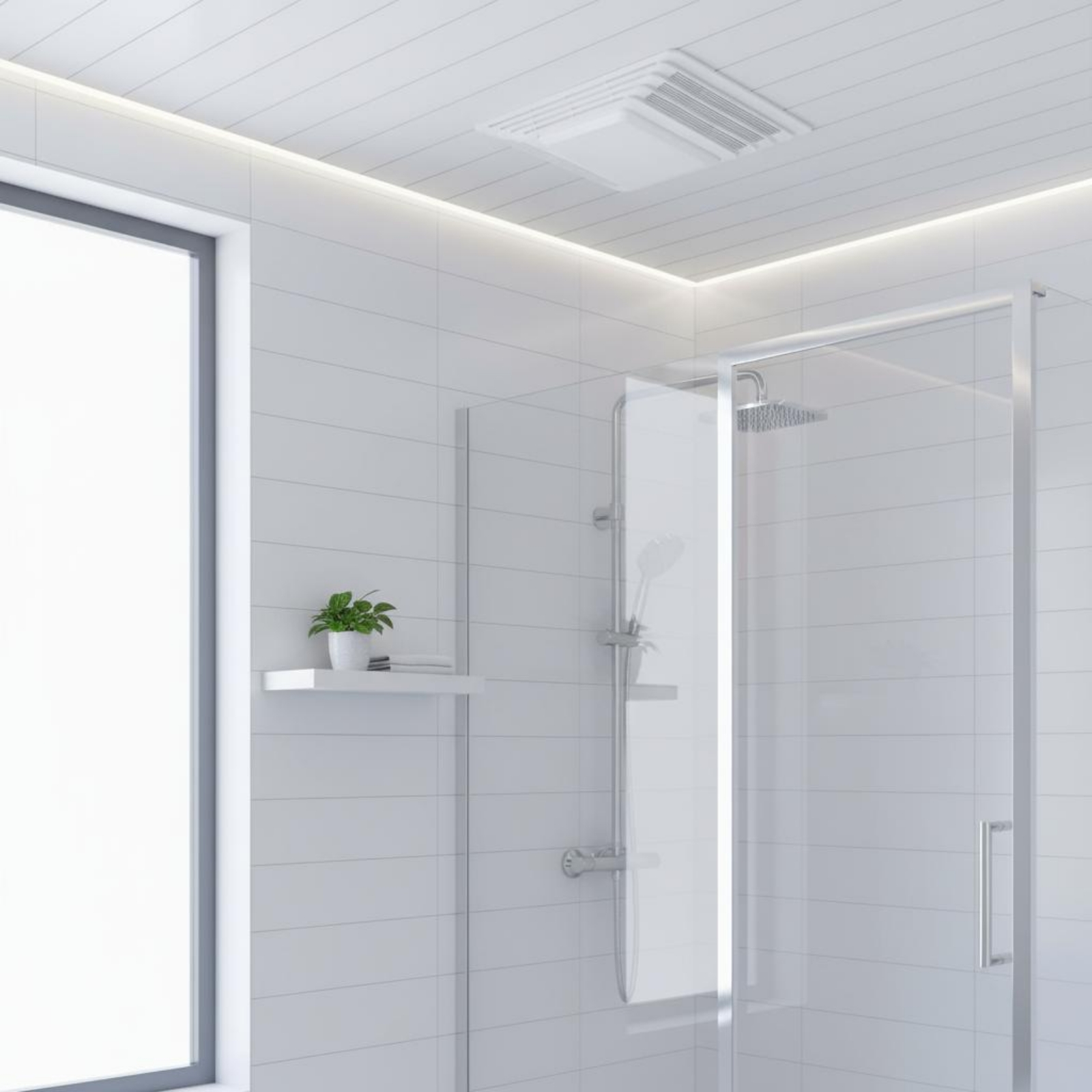 Home Hardware Bathroom Fan - ฝาครอบพัดลมดูดอากาศในห้องน้ำ แบบไม่ต้องใช้เครื่องมือ ตะแกรงพัดลมเพดานห้องน้ำ ฝาครอบช่องระบายอากาศ ทำจากพลาสติก ABS