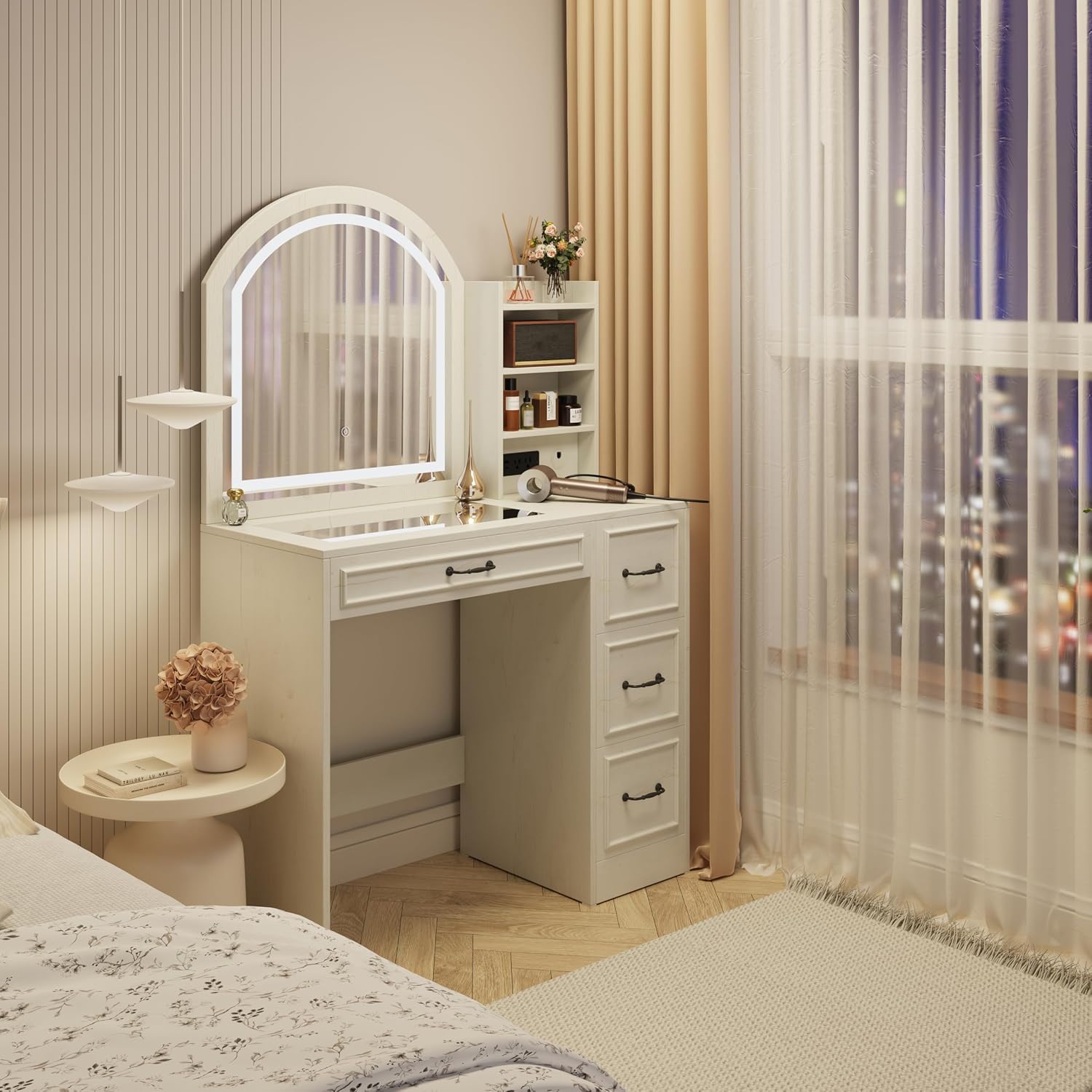 โต๊ะเครื่องแป้งสไตล์โมเดิร์นพร - Home Outlet Bathroom Vanity บทวิจารณ์และราคา