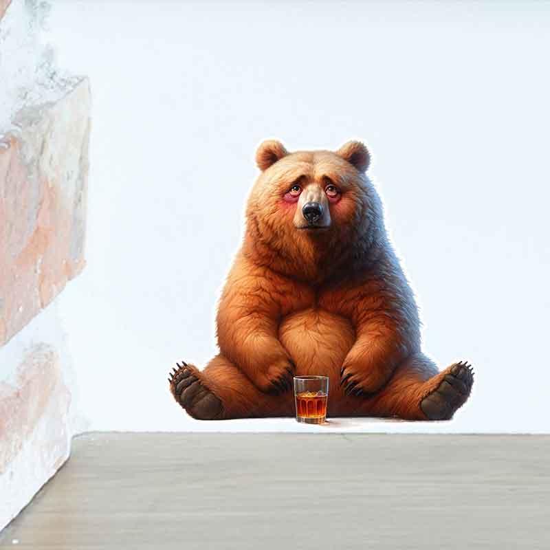 สติ๊กเกอร์หมีเมาๆ สุดแปลกตา -  - Home Bathroom Tiles Design บทวิจารณ์และราคา