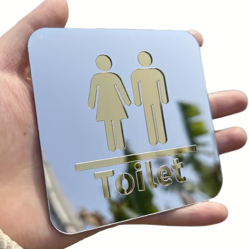 ป้ายห้องน้ำอะคริลิคขนาด 3.94 น - Jet Home Bathroom Mirrors บทวิจารณ์และราคา