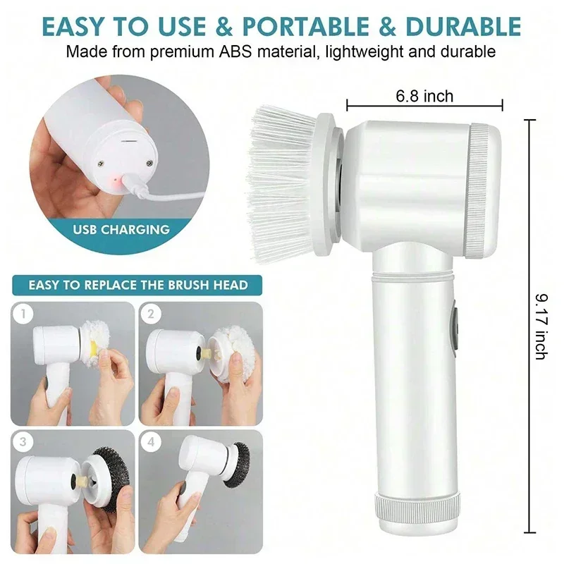 ที่ขัดหมุนไฟฟ้า5 IN1เครื่องขัด - Home Bathroom Products บทวิจารณ์และราคา