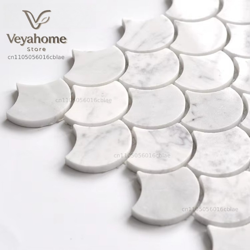 กระเบื้องโมเสคหินอ่อนลายเกล็ดป - Home Bathroom Floor Tiles บทวิจารณ์และราคา