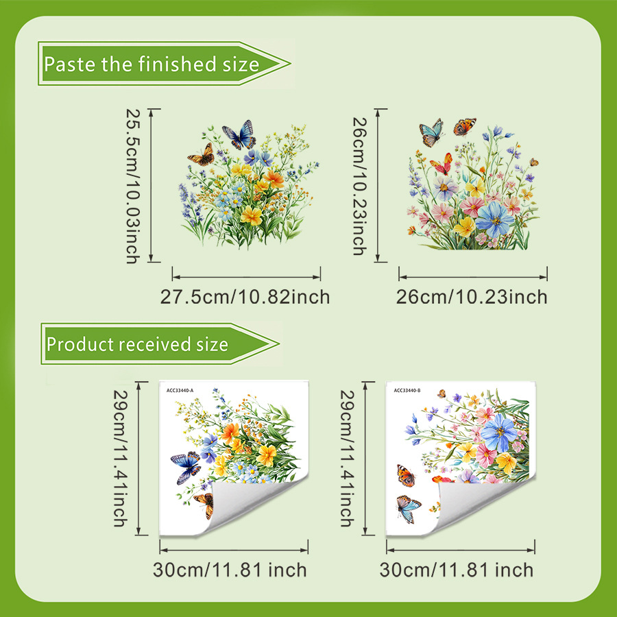 2 ชิ้น สติ๊กเกอร์ติดห้องน้ำลาย - Home Bathroom Floor Tiles บทวิจารณ์และราคา