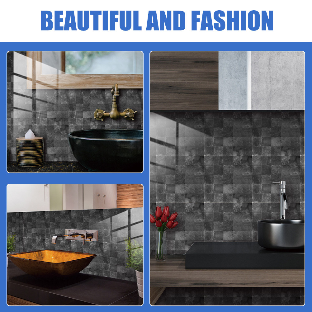สติ๊กเกอร์ติดผนังลายกระเบื้องก - Home Bathroom Tiles Design บทวิจารณ์และราคา