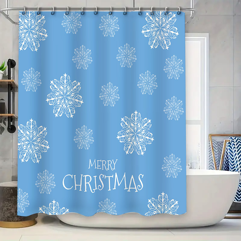 คริสต์มาสผ้าม่านหิมะเกล็ดหิมะส - Home Decor Bathroom Ideas บทวิจารณ์และราคา