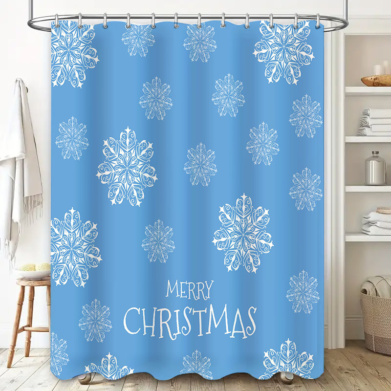 คริสต์มาสผ้าม่านหิมะเกล็ดหิมะส - Home Decor Bathroom Ideas บทวิจารณ์และราคา