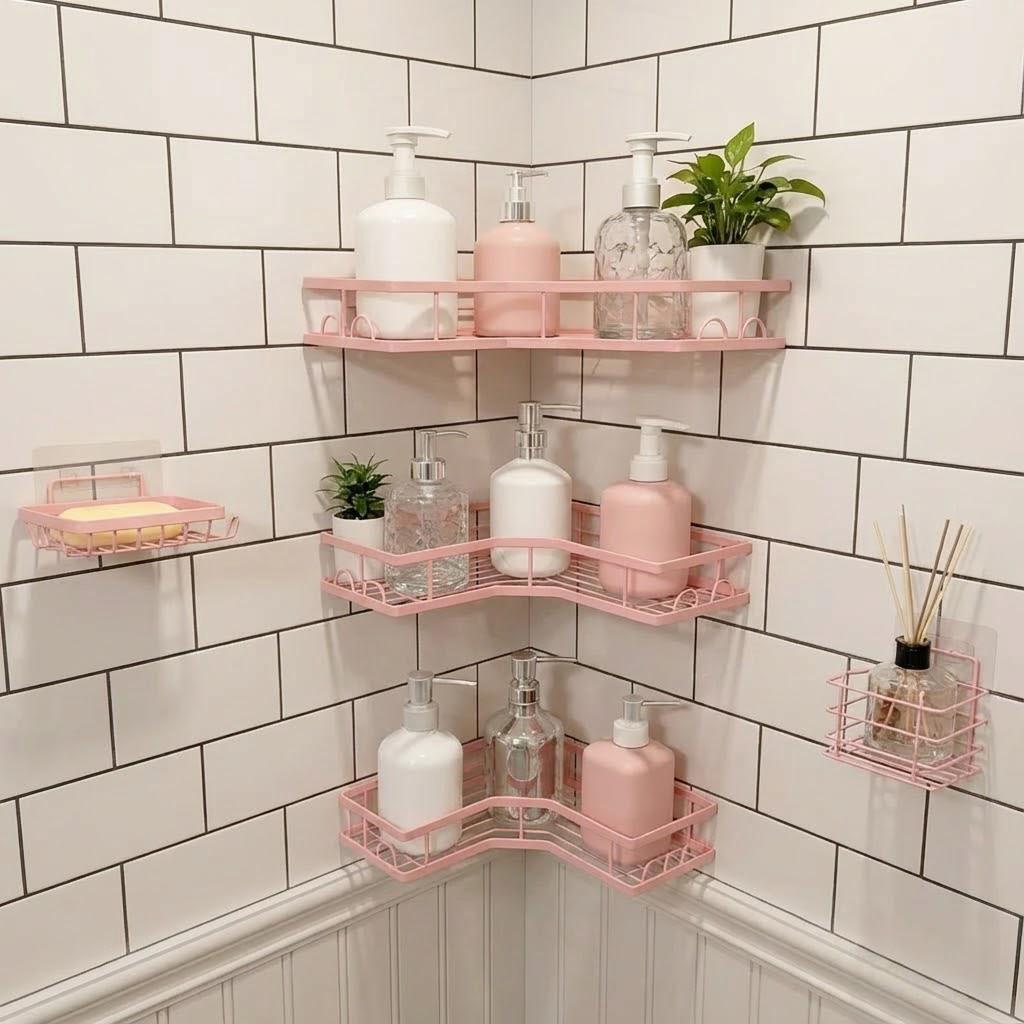 ชุดชั้นวางของในห้องอาบน้ำแบบมิ - Home Essentials Bathroom Organizer บทวิจารณ์และราคา