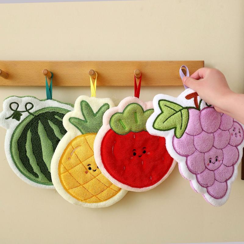 ผ้าเช็ดมือผลไม้ ผ้าเช็ดทำความส - Home Bathroom Towels บทวิจารณ์และราคา
