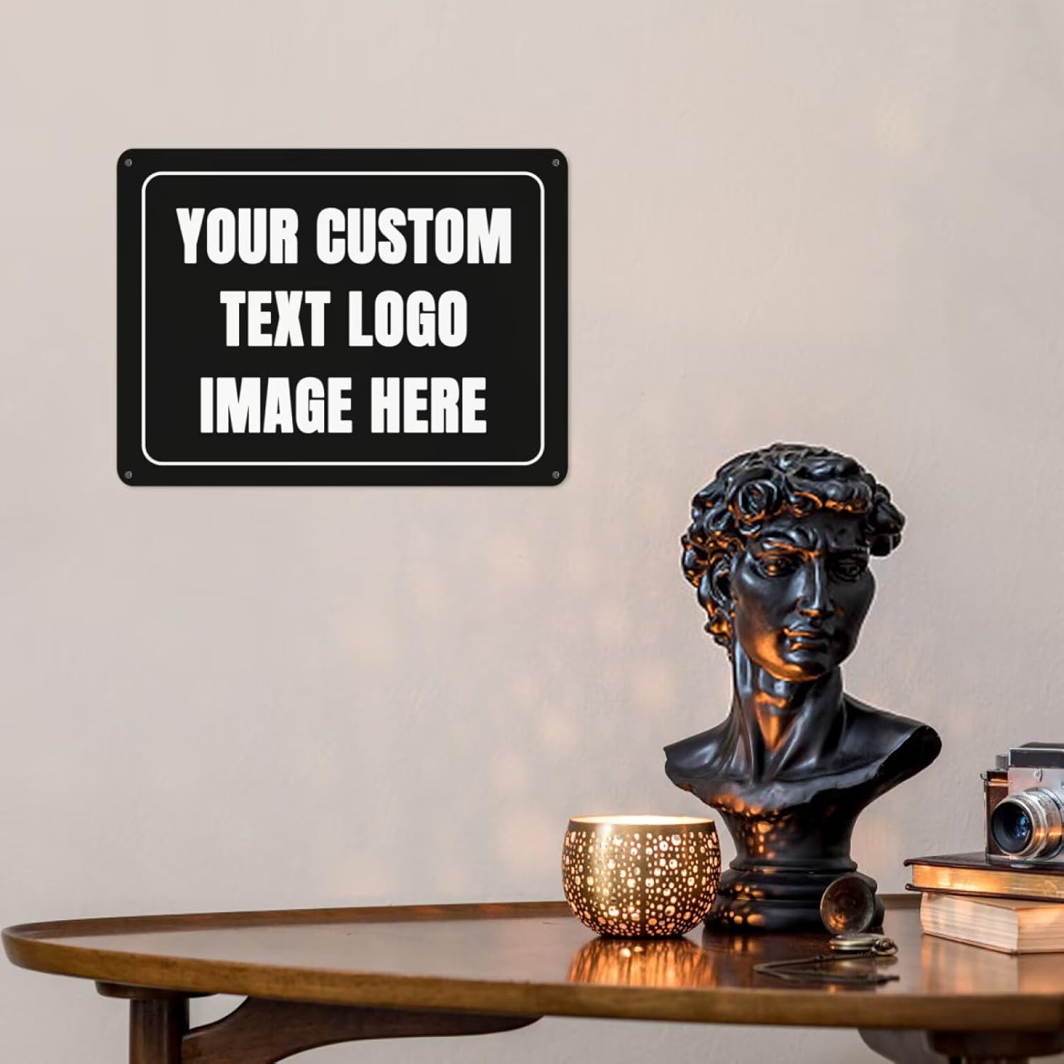 ป้ายโลหะสั่งทำ ออกแบบข้อความ ร - Home Bathroom Images บทวิจารณ์และราคา