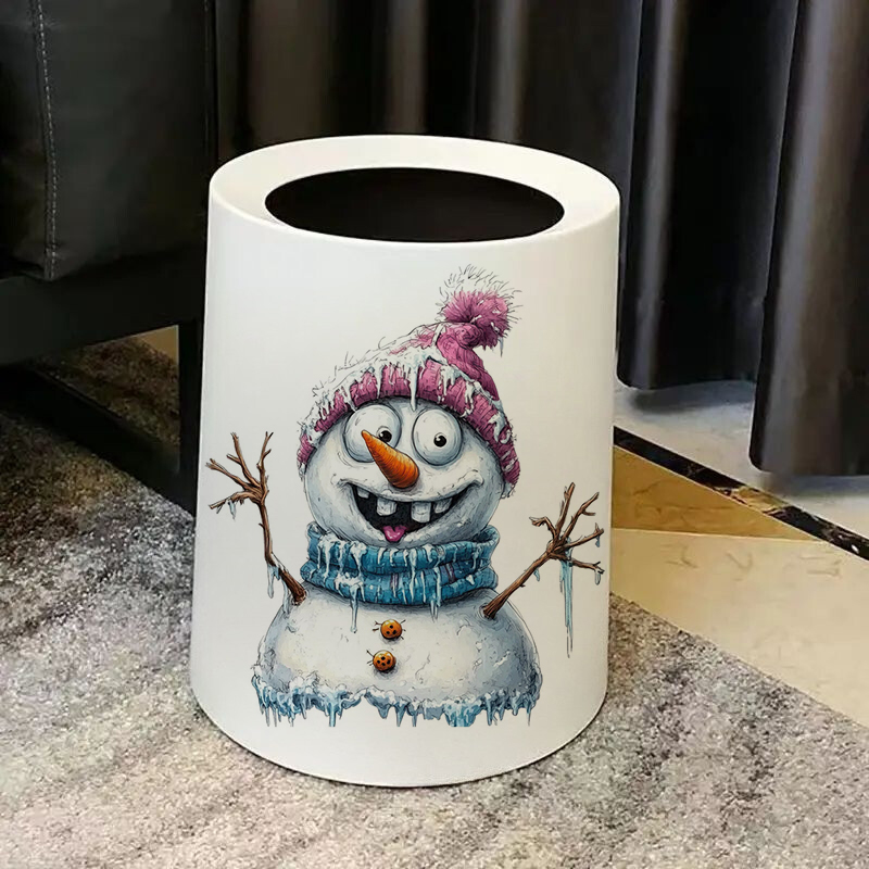 ตลกแปลก Snowman สติกเกอร์กันน้ - Home Bathroom Floor Tiles บทวิจารณ์และราคา