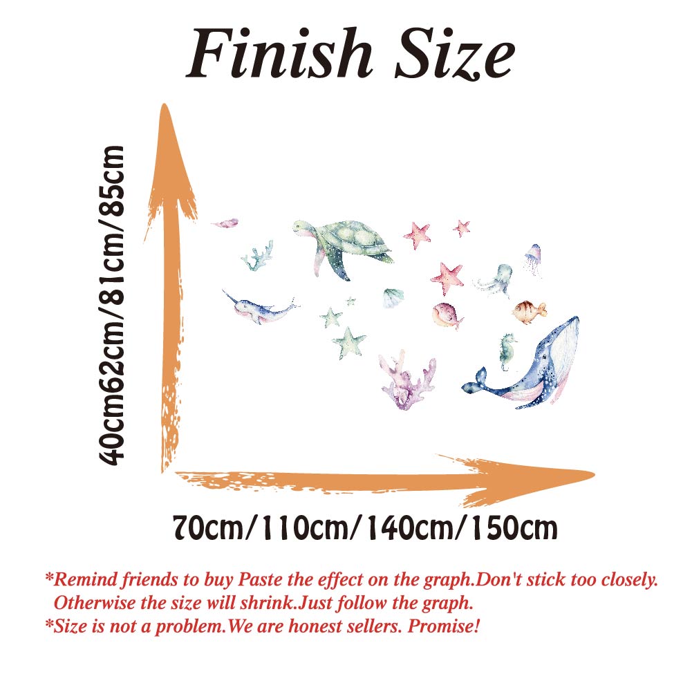 สติ๊กเกอร์ติดผนังลายสัตว์ทะเลส - Home Bathroom Floor Tiles บทวิจารณ์และราคา