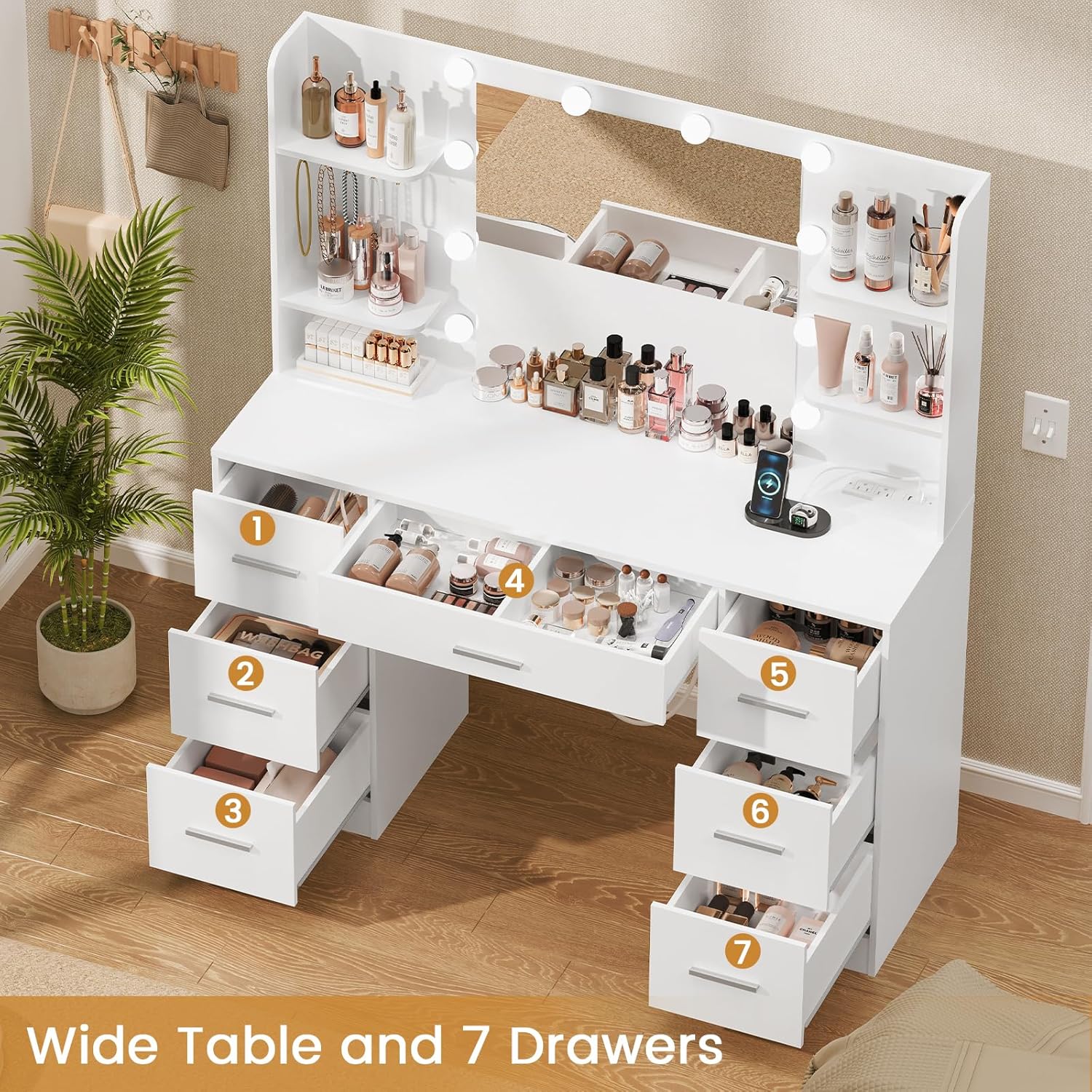โต๊ะเครื่องแป้งขนาดใหญ่พร้อมกร - Home Outlet Bathroom Vanity บทวิจารณ์และราคา