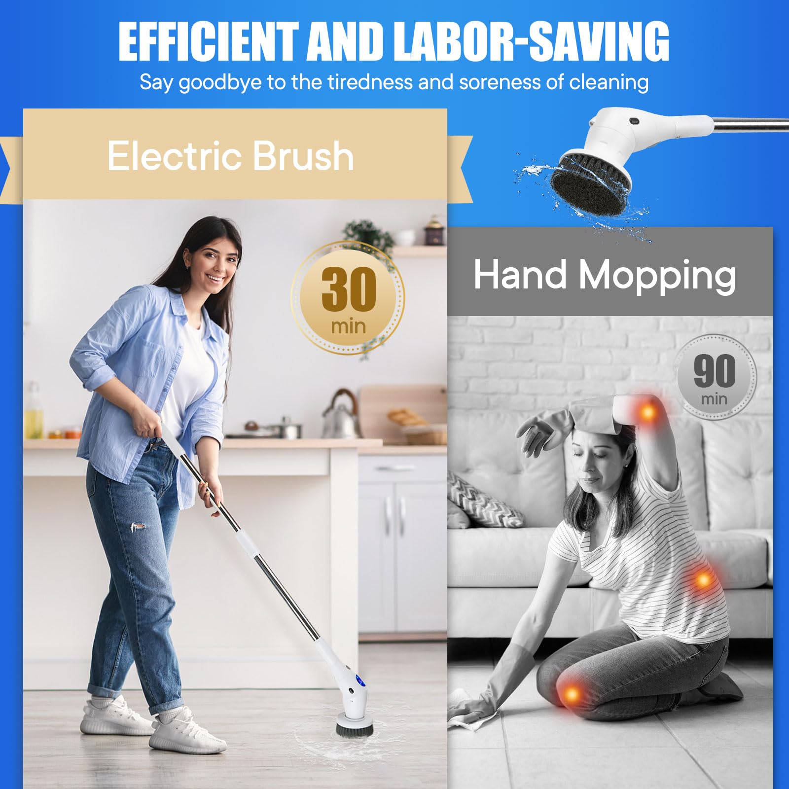 แปรงทำความสะอาดไฟฟ้าแบบหมุนพร้ - Home Bathroom Products บทวิจารณ์และราคา
