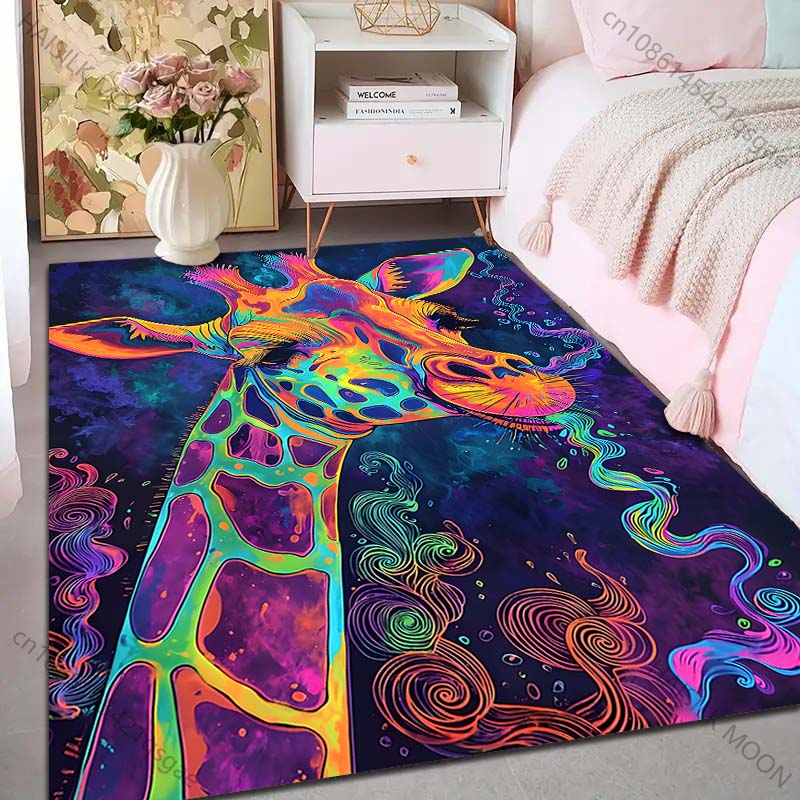 พรมพิมพ์ลายยีราฟสีสันสดใส 1 ชิ - Home Bathroom Images บทวิจารณ์และราคา