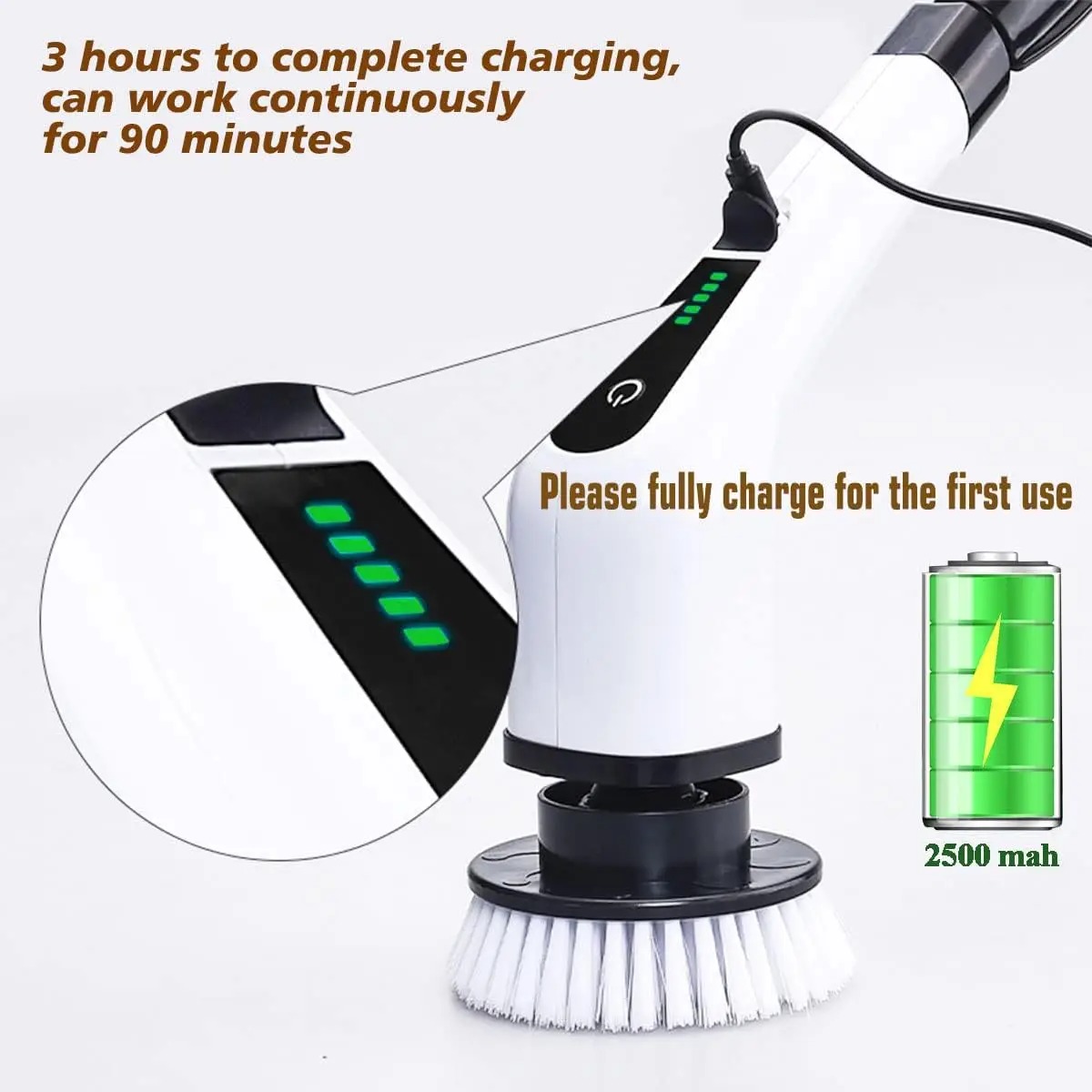 แปรงทำความสะอาดไฟฟ้าไร้สายอเนก - Home Bathroom Products บทวิจารณ์และราคา
