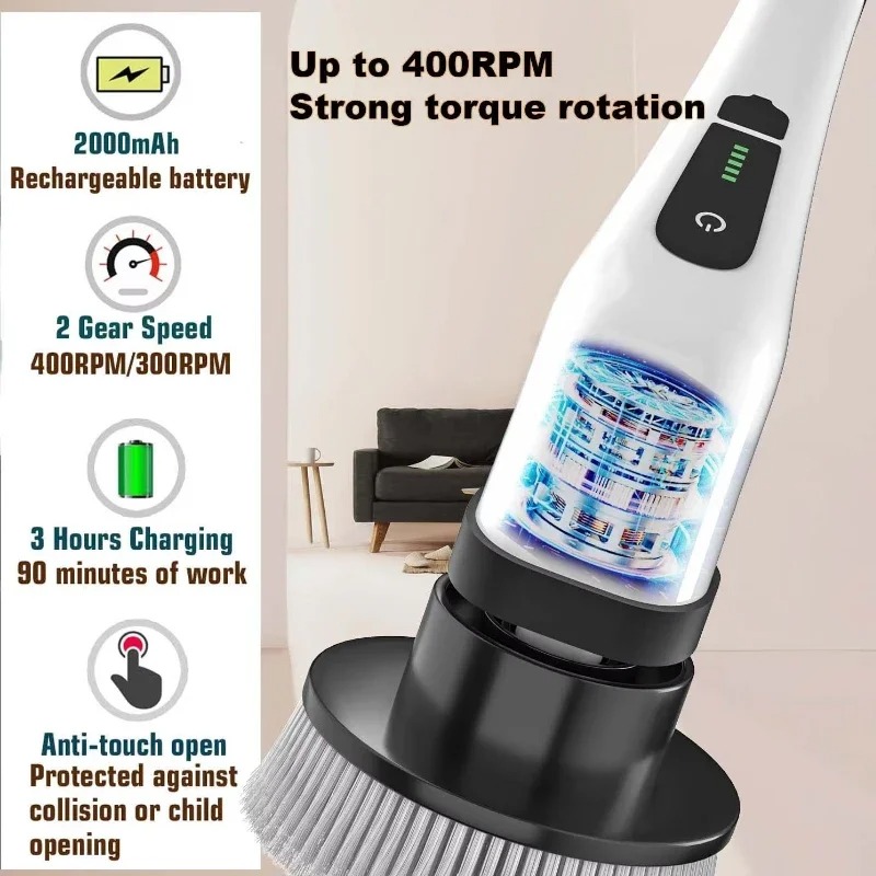 แปรงทำความสะอาดไฟฟ้าไร้สายอเนก - Home Bathroom Products บทวิจารณ์และราคา