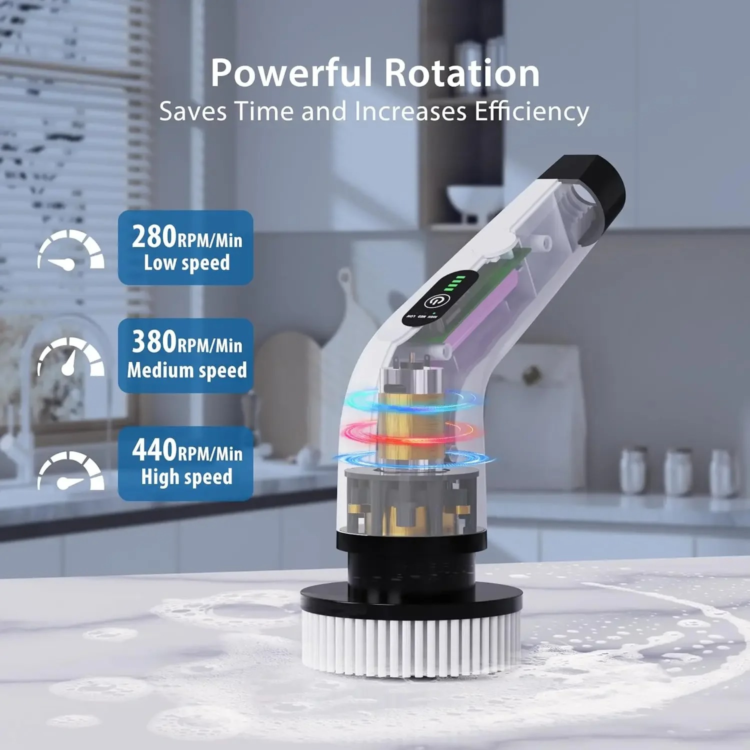 แปรงทำความสะอาดไฟฟ้าไร้สายอเนก - Home Bathroom Products บทวิจารณ์และราคา