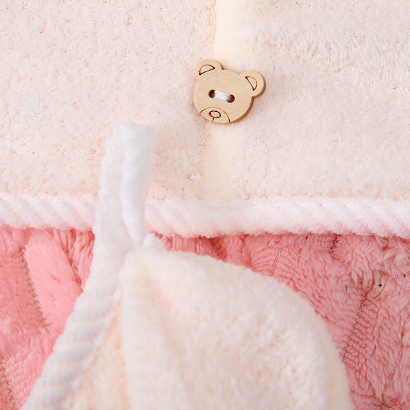 หมวกคลุมผมแห้งทำจากผ้าคอรัลฟลี - Home Bathroom Towels บทวิจารณ์และราคา