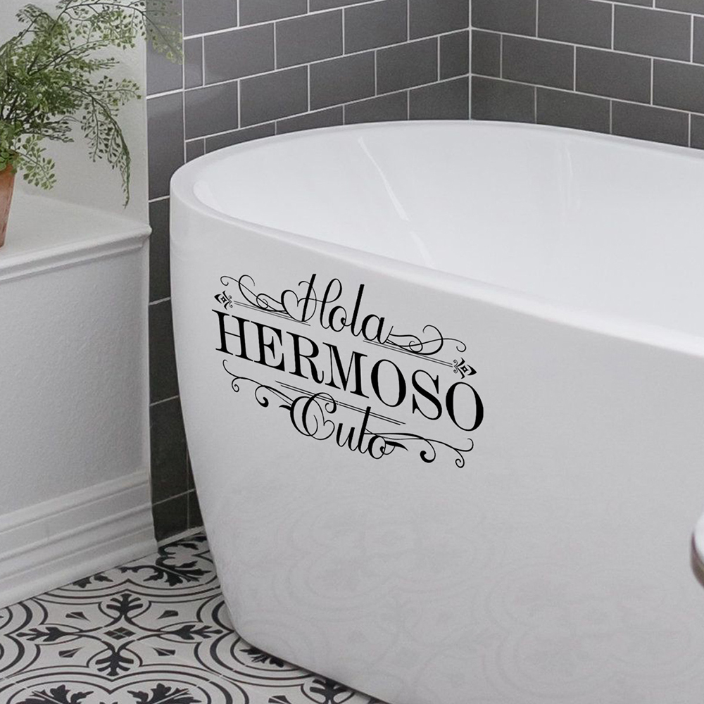 สติ๊กเกอร์ติดผนังห้องน้ำลายสเป - Home Bathroom Floor Tiles บทวิจารณ์และราคา