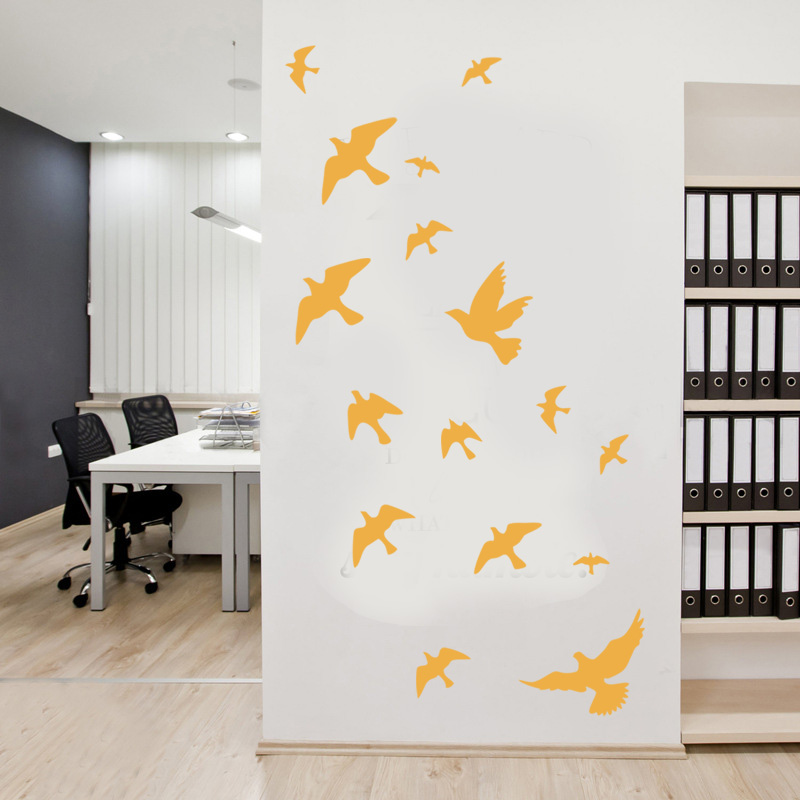12ชิ้น/เซ็ต Bird Wall สติ๊กเกอ - Home Bathroom Floor Tiles บทวิจารณ์และราคา