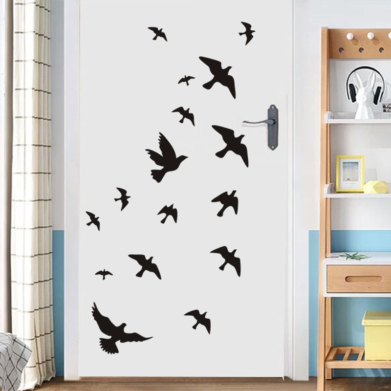 12ชิ้น/เซ็ต Bird Wall สติ๊กเกอ - Home Bathroom Floor Tiles บทวิจารณ์และราคา