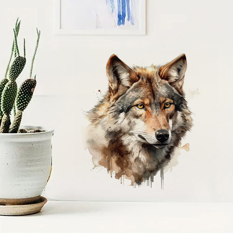 Wolf สติ๊กเกอร์ติดผนัง, สติ๊กเ - Home Bathroom Floor Tiles บทวิจารณ์และราคา