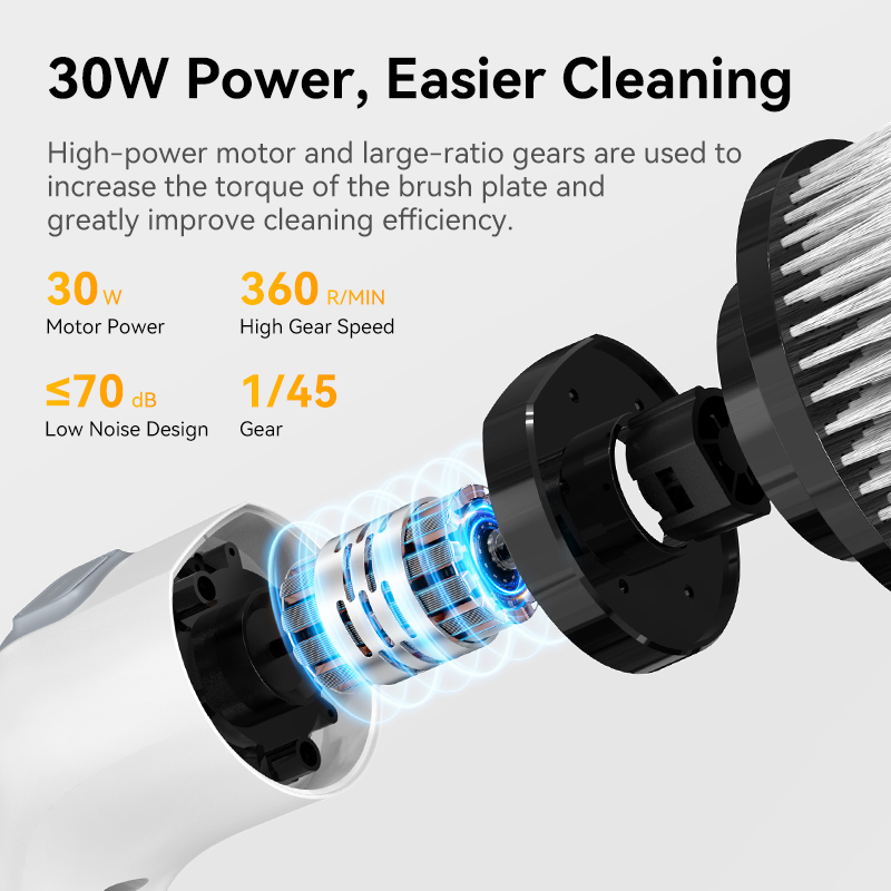แปรงทําความสะอาดไฟฟ้าไร้สายมือ - Home Bathroom Products บทวิจารณ์และราคา