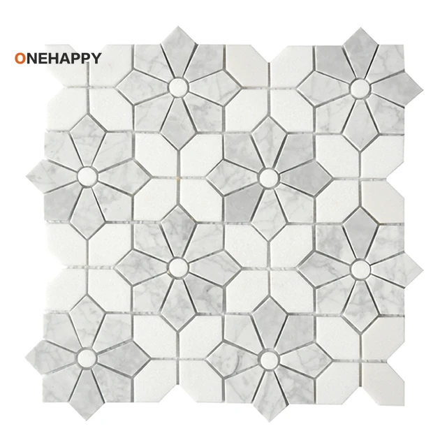 กระเบื้องโมเสคหินอ่อนสำหรับห้อ - Home Bathroom Tiles Design บทวิจารณ์และราคา