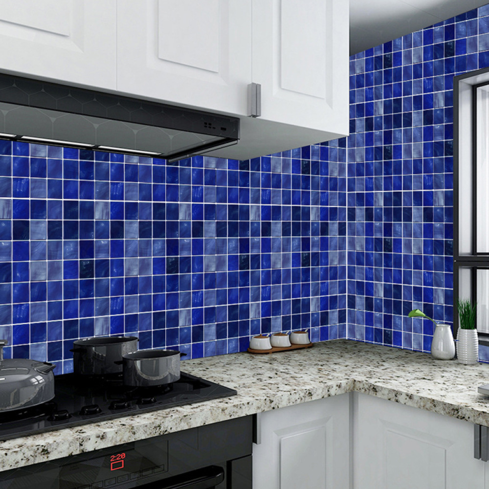 สติ๊กเกอร์กระเบื้องโมเสคสไตล์เ - Home Bathroom Tiles Design บทวิจารณ์และราคา