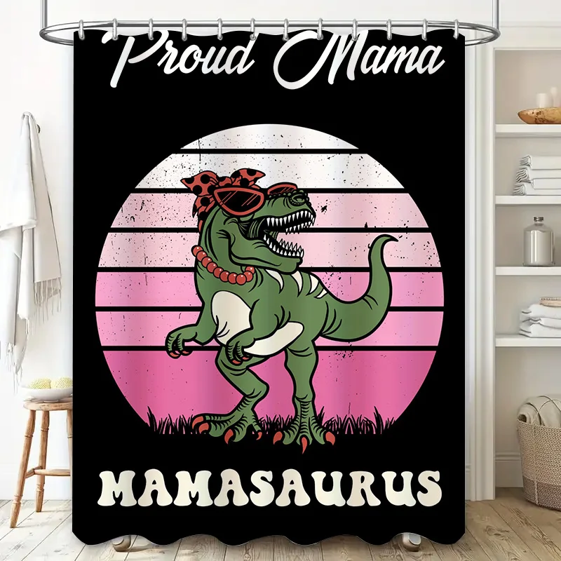 Stylish Mama ไดโนเสาร์ผ้าม่านเ - Home Decor Bathroom Ideas บทวิจารณ์และราคา